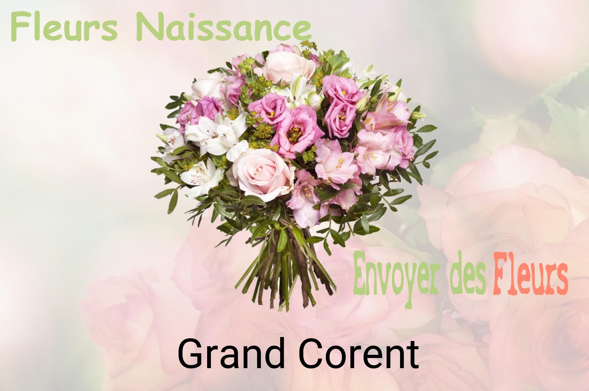 Bouquet de fleurs de naissance livré à Grand-Corent